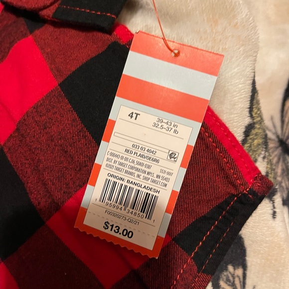 Toddler gender neutral Flannel Long Sleeve size:4t - Picture 5 of 6